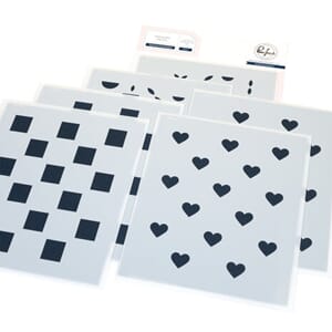 Pinkfresh Studio - Artful Foundations Builder Stencil Refine