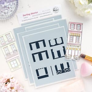 Pinkfresh Studio - The Couture Edit Stencil Darling District