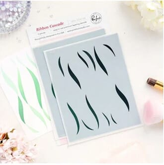 Pinkfresh Studio - The Couture Edit Stencil Ribbon Cascade