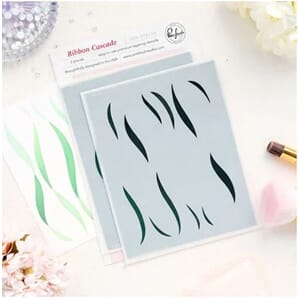 Pinkfresh Studio - The Couture Edit Stencil Ribbon Cascade