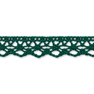 Prym blonde - Mørk Grønn, bredde 13 mm, metervare