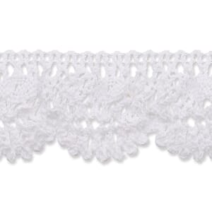 Prym blonde - Hvit, bredde 27 mm, metervare