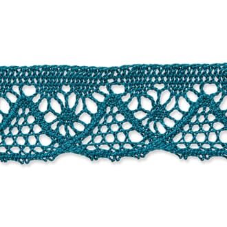 Prym blonde - Petrol, bredde 25 mm, metervare