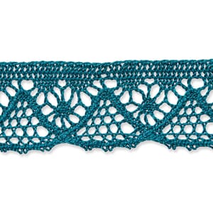 Prym blonde - Petrol, bredde 25 mm, metervare