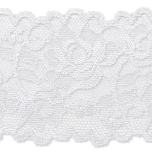 Prym blonde - Hvit, bredde 62 mm, metervare