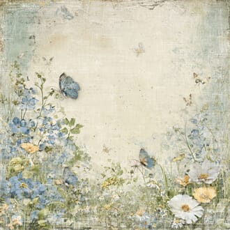 Reprint: Butterflies and flowers - Hello Spring