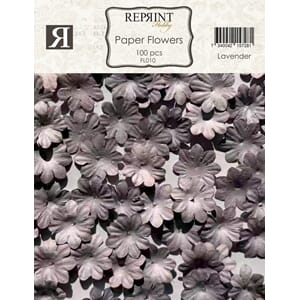 Reprint - Lavender paprblomster, mini, str 20 mm, 100 stk