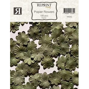 Reprint - Moss paprblomster, mini, str 20 mm, 100 stk