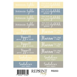 Reprint - Summer Meadow Text Collection Stickers