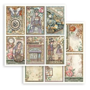 Stamperia: 6 Cards - Gardens of Time