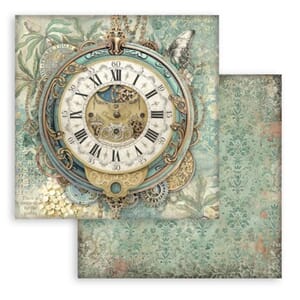 Stamperia: Big Clock - Gardens of Time