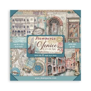 Stamperia - Venice City of Art 8x8 Inch Paper Pack Maxi