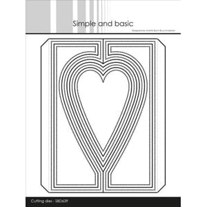 Simple and Basic - Heartshaped Gatefold A6 Dies