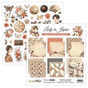 ScrapBoys - Lady in Japan 12x12 Inch Paper Pad