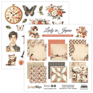 ScrapBoys - Lady in Japan 8x8 Inch Paper Pad