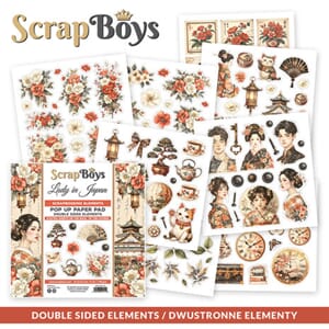 ScrapBoys - Lady in Japan 6x6 Inch Pop Up Paper Pad