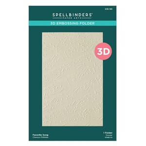 Spellbinders - Poppy Song 3D Embossing Folder Favorite Song