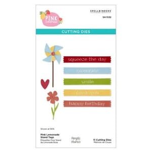 Spellbinders - Pink Lemonade Etched Dies Stand Tags