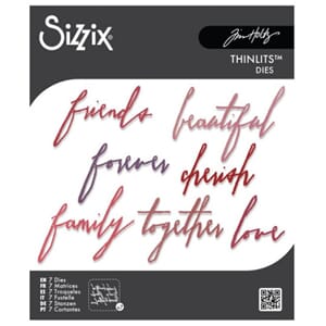 Sizzix - Handwritten Love Thinlits Dies by Tim Holtz