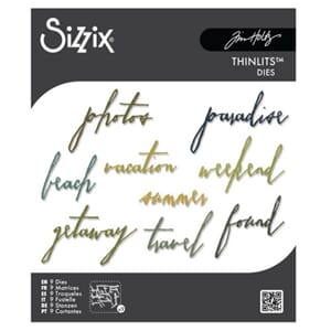 Sizzix - Handwritten Vacation Thinlits Dies by Tim Holtz