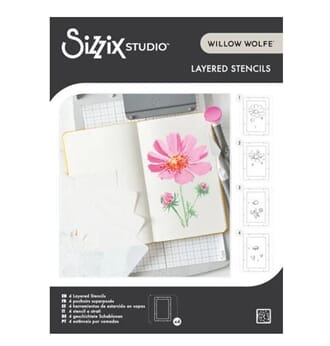Sizzix - Studio Layered Stencils by Willow Wolfe Cosmo
