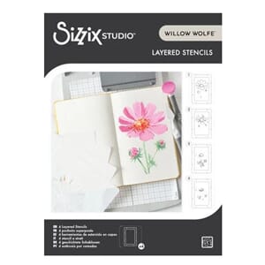 Sizzix - Studio Layered Stencils by Willow Wolfe Cosmo