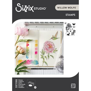 Sizzix - Flowers and Creatures Clear Stamps by Willow Wolfe