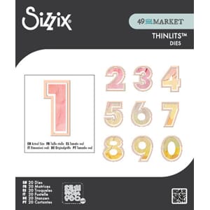 Sizzix - Thinlits Die 49 and Market This or That 2 Inch Numb