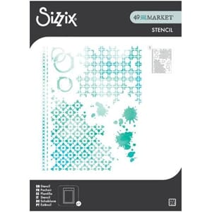 Sizzix - Stencil A4 by 49 & Market Artful Layers