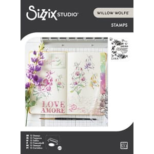 Sizzix - Studio Clear Stamps by Willow Wolfe Love Letters