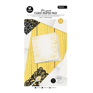 Studio Light - Pre-Scored Card Paper Pad 6x6 Inch White Card