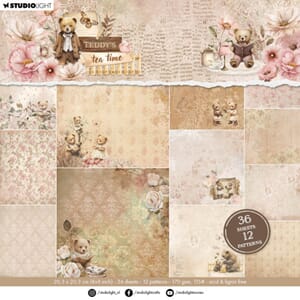 Studio Light - Teddy's Tea Time Design Paper Pad
