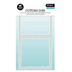 Studio Light - Folded Card Square Torn Edge Cutting Die