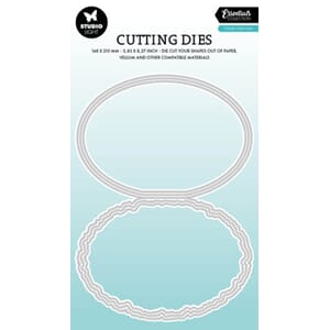 Studio Light - Folded Card Oval Torn Edge Cutting Die