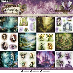 Studio Light - Enchanted Fairytale 8x8 Inch Collage Pad