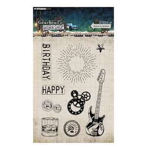 Studio Light - Gearhead's Workshop Clear Stamps Gears & Guit