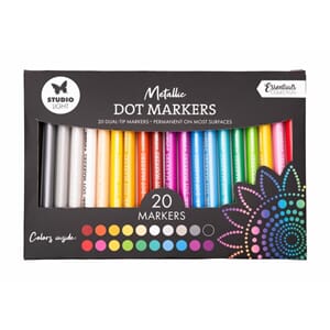 Studio Light - Dot Markers Metallic, 20 farger