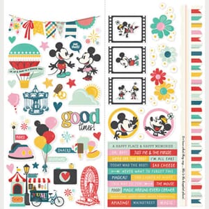 Simple Stories - Happiest Place Cardstock Stickers Icons