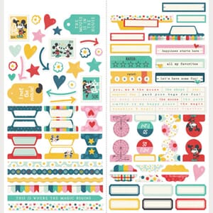 Simple Stories - Happiest Place Cardstock Stickers Basics