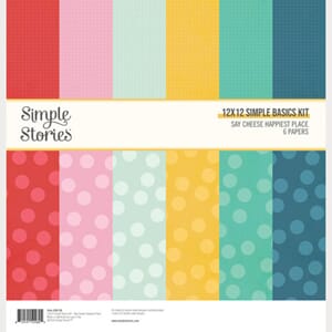 Simple Stories - Happiest Place 12x12 Inch Simple Basics Kit