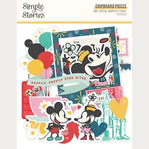 Simple Stories - Happiest Place 12x12 Inch Chipboard