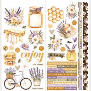 Simple Stories - Lavender Fields Cardstock Stickers Icons