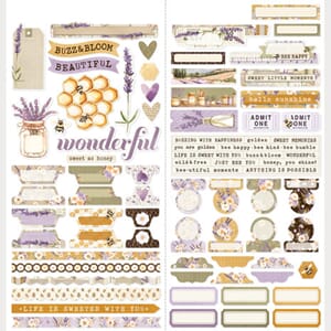 Simple Stories - Lavender Fields Cardstock Stickers Basics