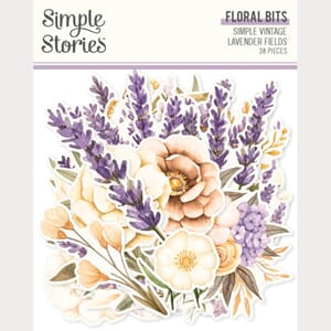 Simple Stories - Lavender Fields Floral Bits & Pieces