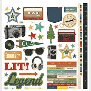 Simple Stories - Rustic Legend Cardstock Stickers Icons