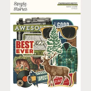 Simple Stories - Rustic Legend 12x12 Inch Chipboard