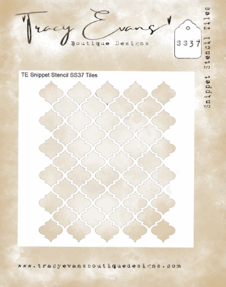 Tracy Evans - Tiles 4x4 Inch Snippet Stencil