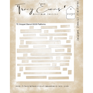 Tracy Evans - Platforms 4x4 Inch Snippet Stencil