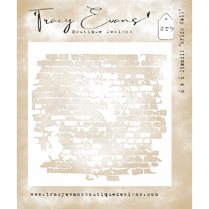 Tracy Evans - Brick Wall 6x6 Inch Stencil