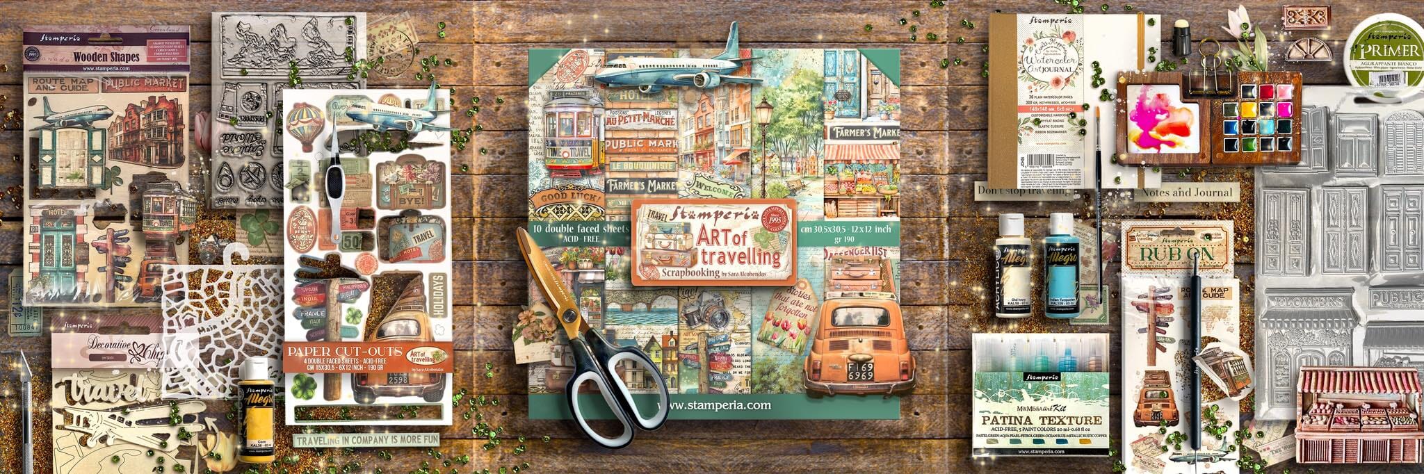 STAMPERIA - ART OF TRAVELLING - MØNSTERARK - RUBONS - WASHI TAPE - PAPERCRAFTING - HOBBYBUTIKK OSLO - SCRAPPEBUTIKK OSLO - 3.JPG